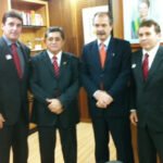 Agenor sempre procurou o PT, veja na foto ele com Aderilo e os petistas Aloízio e Guimarães em Brasília